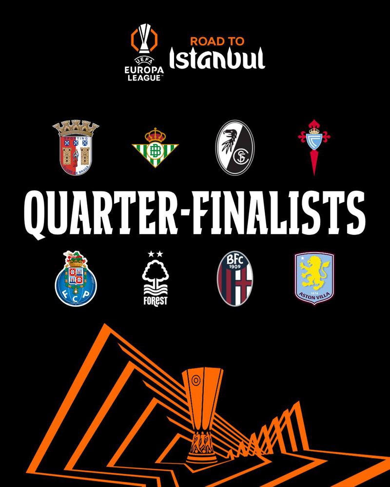 8 ทีมสุดท้าย ยูโรปา ลีก 2025-26