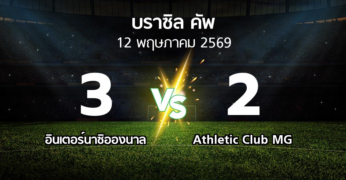 ผลบอล : อินเตอร์นาซิอองนาล vs Athletic Club MG (บราซิล-คัพ 2026)
