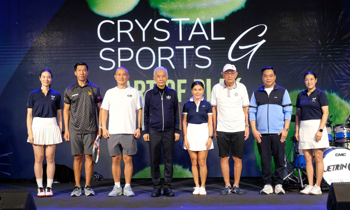 “Crystal Sports G” เปิดตัวยิ่งใหญ่ ยกระดับวงการเทนนิสไทยสู่มาตรฐานโลก พร้อมปักหมุด No.1 Tennis & Social Lifestyle Destination ของประเทศ