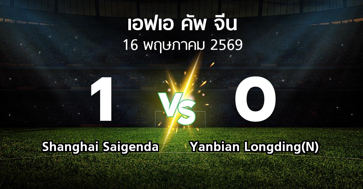 ผลบอล : Shanghai Saigenda vs Yanbian Longding(N) (เอฟเอ-คัพ-จีน 2026)