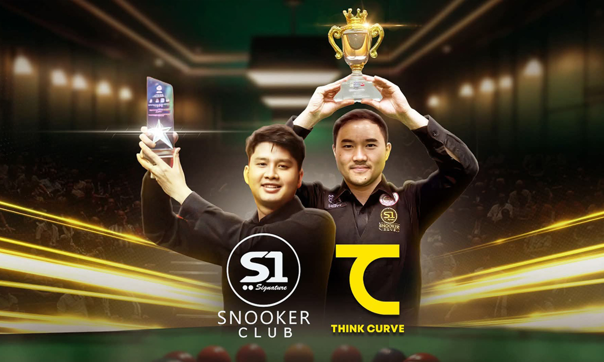 "Think Curve" ร่วมมือ "S1 Signature Snooker Club" ดูแล 2 นักสอยคิวไทย ลุยศึกอาชีพโลก 2026/27