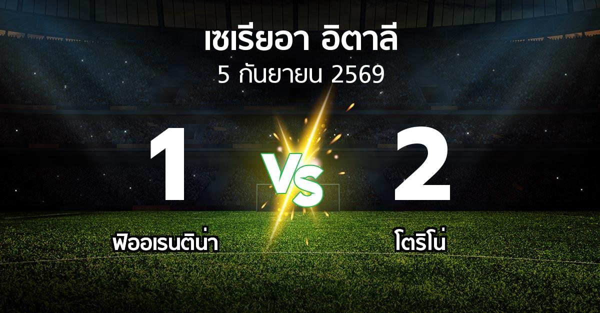 ผลบอล : ฟิออเรนติน่า vs โตริโน่ (เซเรีย อา 2026-2027)