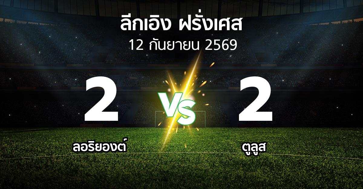 ผลบอล : ลอริยองต์ vs ตูลูส (ลีกเอิง 2026-2027)