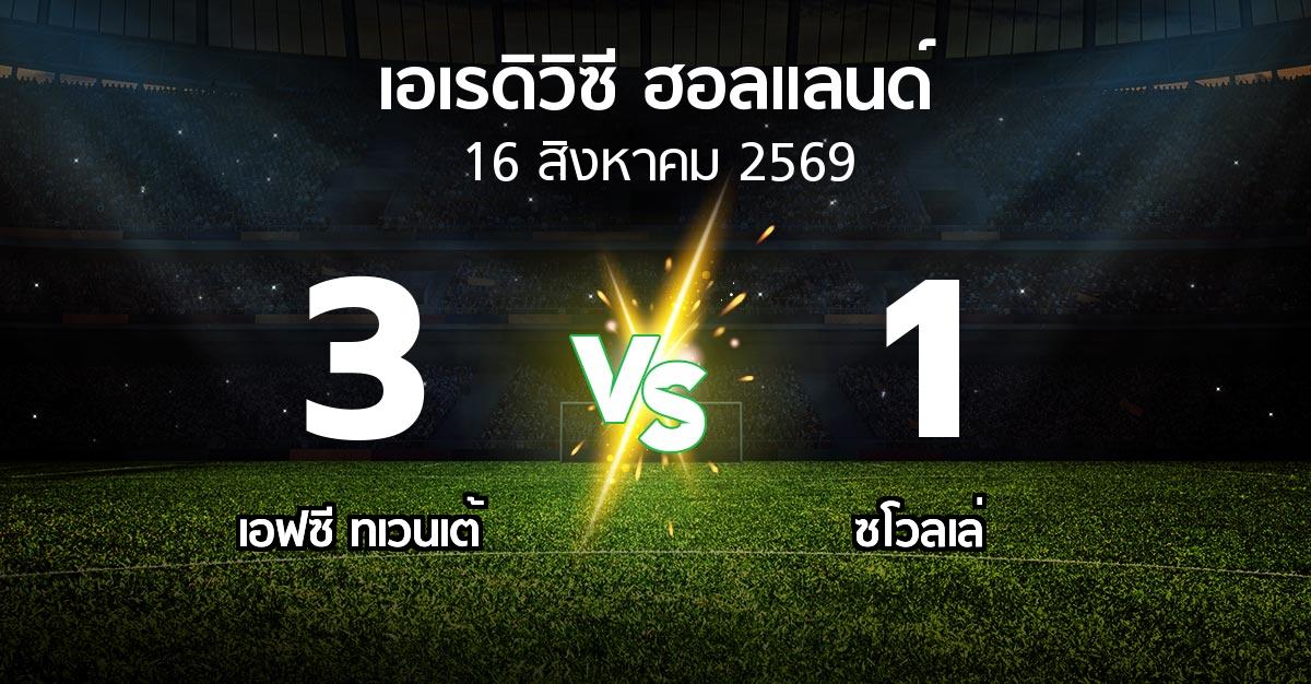 ผลบอล : เอฟซี ทเวนเต้ vs ซโวลเล่ (เอเรดิวิซี่ ฮอลแลนด์ 2026-2027)