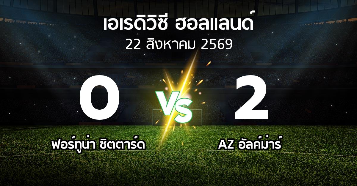 ผลบอล : ฟอร์ทูน่า ซิตตาร์ด vs AZ อัลค์ม่าร์ (เอเรดิวิซี่ ฮอลแลนด์ 2026-2027)