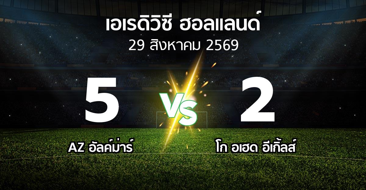 ผลบอล : AZ อัลค์ม่าร์ vs โก อเฮด อีเกิ้ลส์ (เอเรดิวิซี่ ฮอลแลนด์ 2026-2027)