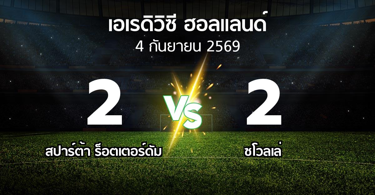 ผลบอล : สปาร์ตา vs ซโวลเล่ (เอเรดิวิซี่ ฮอลแลนด์ 2026-2027)