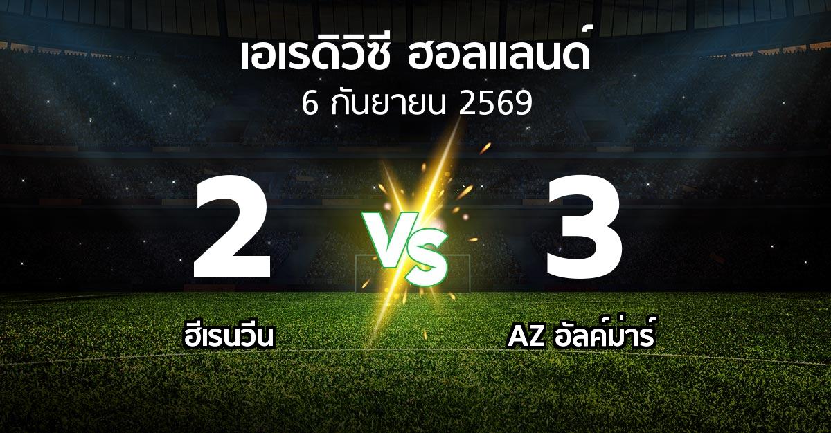 ผลบอล : ฮีเรนวีน vs AZ อัลค์ม่าร์ (เอเรดิวิซี่ ฮอลแลนด์ 2026-2027)