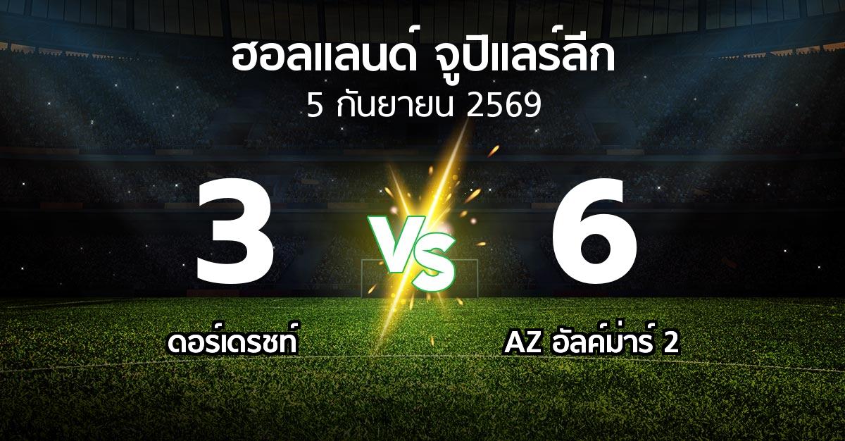ผลบอล : ดอร์เดรชท์ vs AZ อัลค์ม่าร์ 2 (ฮอลแลนด์-จูปิแลร์ลีก 2026-2027)