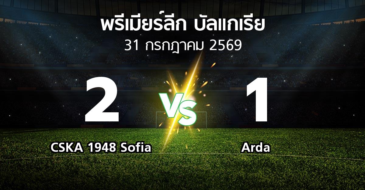 ผลบอล : CSKA 1948 Sofia vs Arda (พรีเมียร์ลีก-บัลแกเรีย 2026-2027)