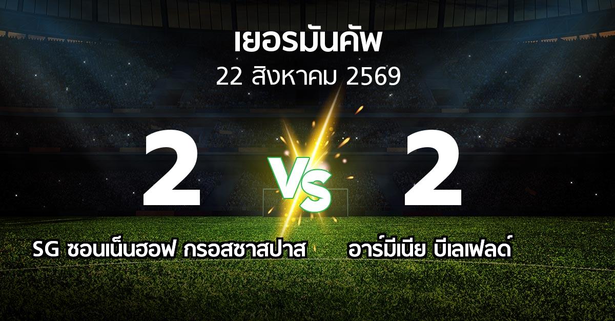 ผลบอล : SG ซอนเน็นฮอฟ กรอสซาสปาส vs อาร์มีเนีย บีเลเฟลด์ (เดเอฟเบ-โพคาล 2026-2027)