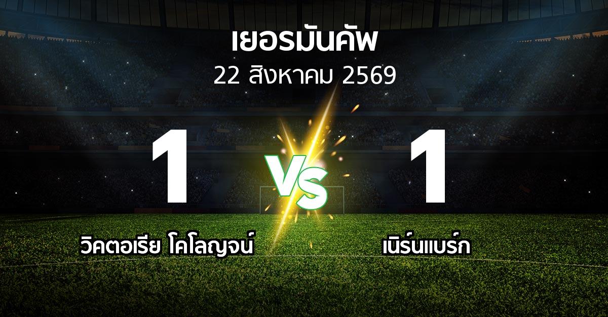 ผลบอล : วิคตอเรีย โคโลญจน์ vs เนิร์นแบร์ก (เดเอฟเบ-โพคาล 2026-2027)