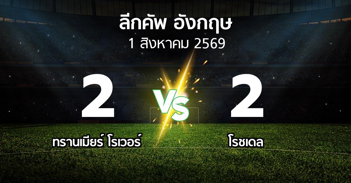 ผลบอล : ทรานเมียร์ โรเวอร์ vs โรชเดล (ลีกคัพ 2026-2027)