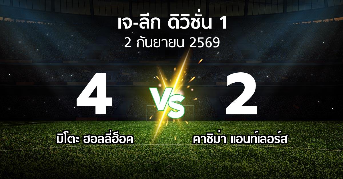 ผลบอล : มิโตะ ฮอลลี่ฮ็อค vs คาชิม่า แอนท์เลอร์ส (เจ-ลีก ดิวิชั่น 1 2026-2027)