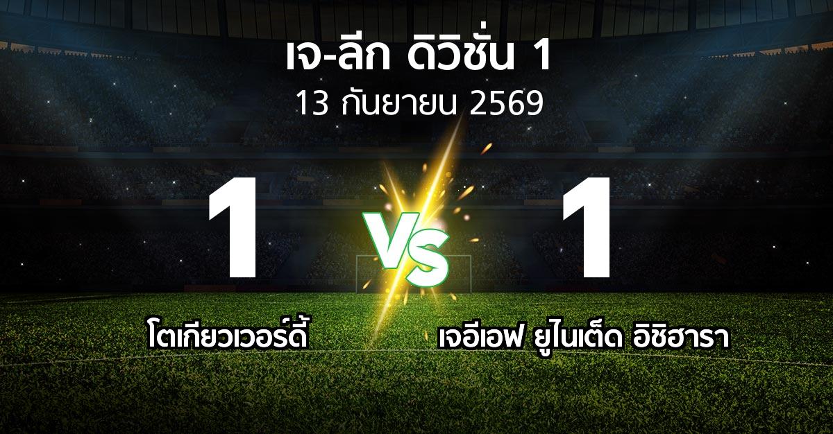 ผลบอล : โตเกียวเวอร์ดี้ vs เจอีเอฟ ยูไนเต็ด อิชิฮารา (เจ-ลีก ดิวิชั่น 1 2026-2027)