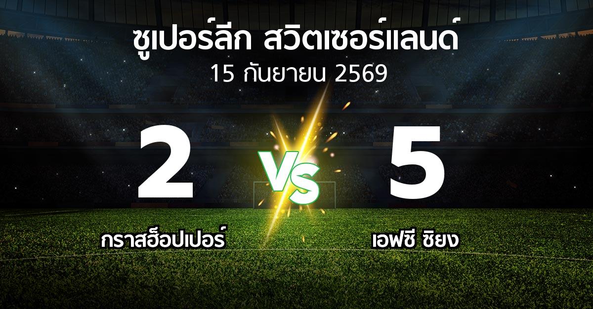 ผลบอล : กราสฮ็อปเปอร์ vs เอฟซี ซิยง (ซูเปอร์ลีก-สวิตเซอร์แลนด์ 2026-2027)