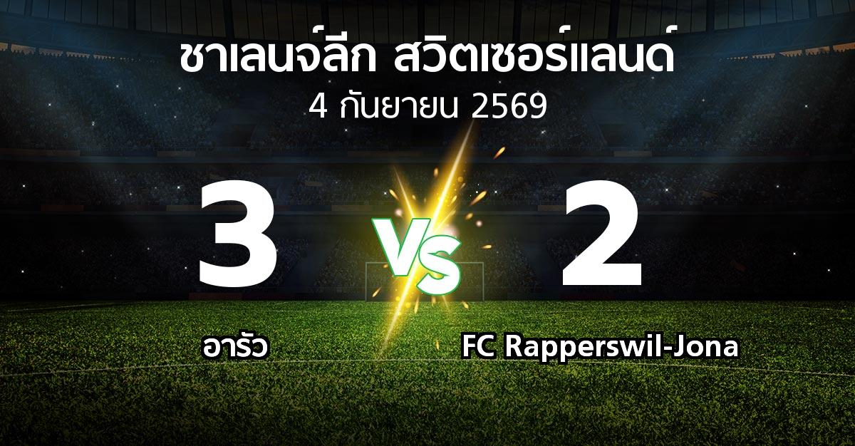 ผลบอล : อารัว vs FC Rapperswil-Jona (ชาเลนจ์-ลีก-สวิตเซอร์แลนด์ 2026-2027)