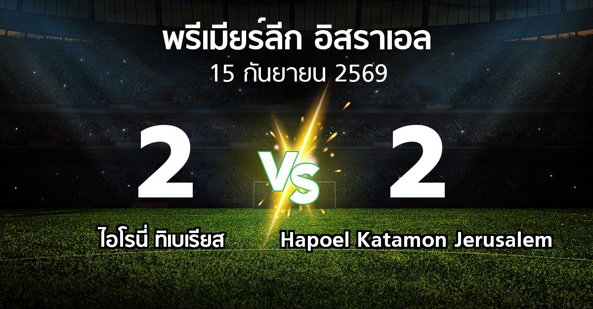 ผลบอล : ไอโรนี่ ทิเบเรียส vs Hapoel Katamon Jerusalem (พรีเมียร์ลีก-อิสราเอล 2026-2027)