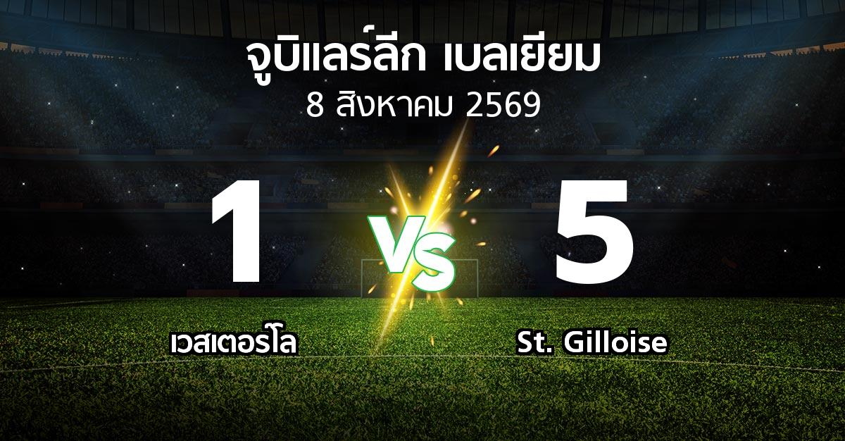 ผลบอล : เวสเตอร์โล vs St. Gilloise (จูบิแลร์ลีก เบลเยียม 2026-2027)
