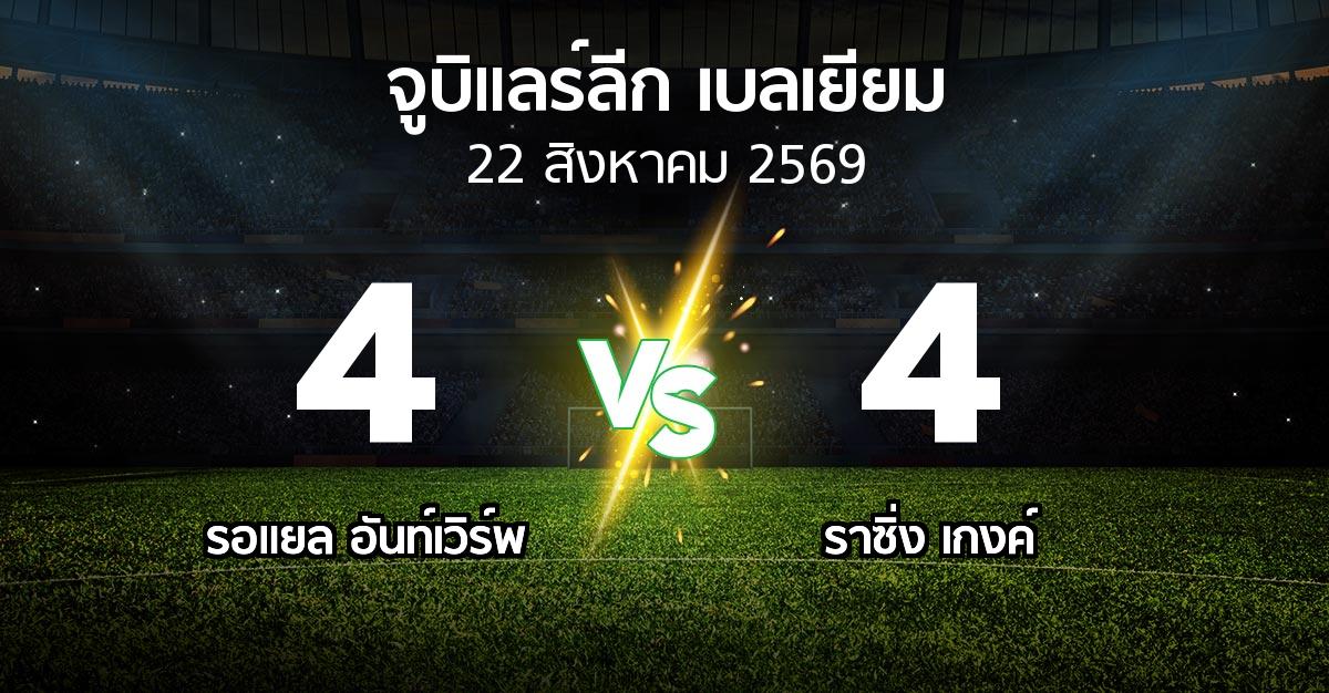 ผลบอล : รอแยล อันท์เวิร์พ vs ราซิ่ง เกงค์ (จูบิแลร์ลีก เบลเยียม 2026-2027)