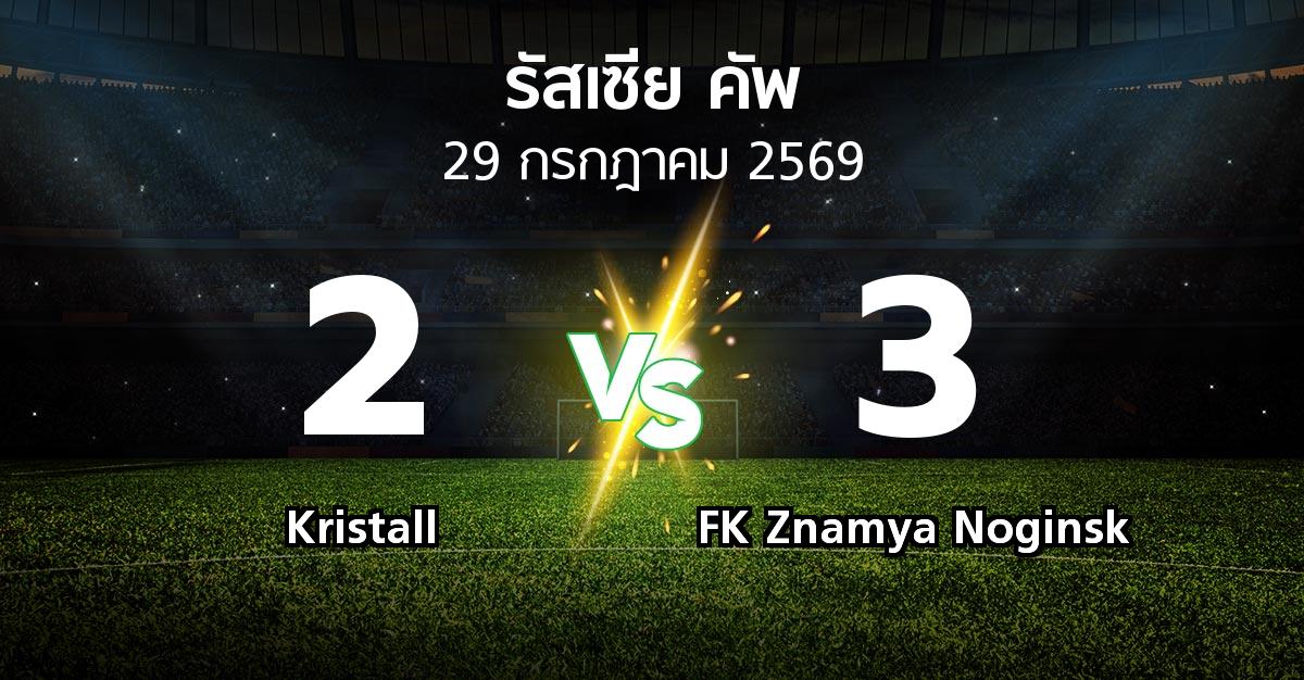 ผลบอล : Kristall vs FK Znamya Noginsk (รัสเซีย-คัพ 2026-2027)
