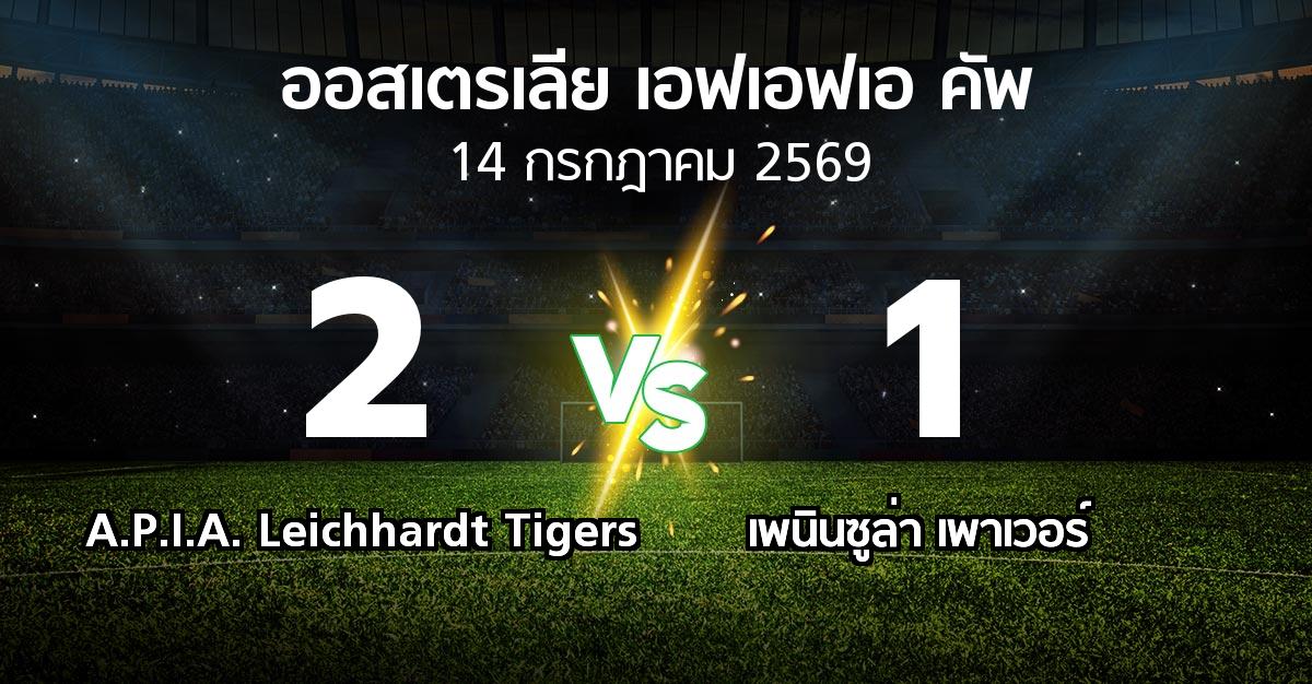 ผลบอล : A.P.I.A. Leichhardt Tigers vs เพนินซูล่า เพาเวอร์ (ออสเตรเลีย-เอฟเอฟเอ-คัพ 2026)