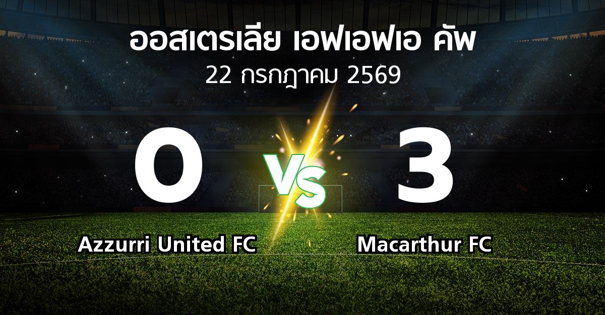 ผลบอล : Azzurri United FC vs Macarthur FC (ออสเตรเลีย-เอฟเอฟเอ-คัพ 2026)