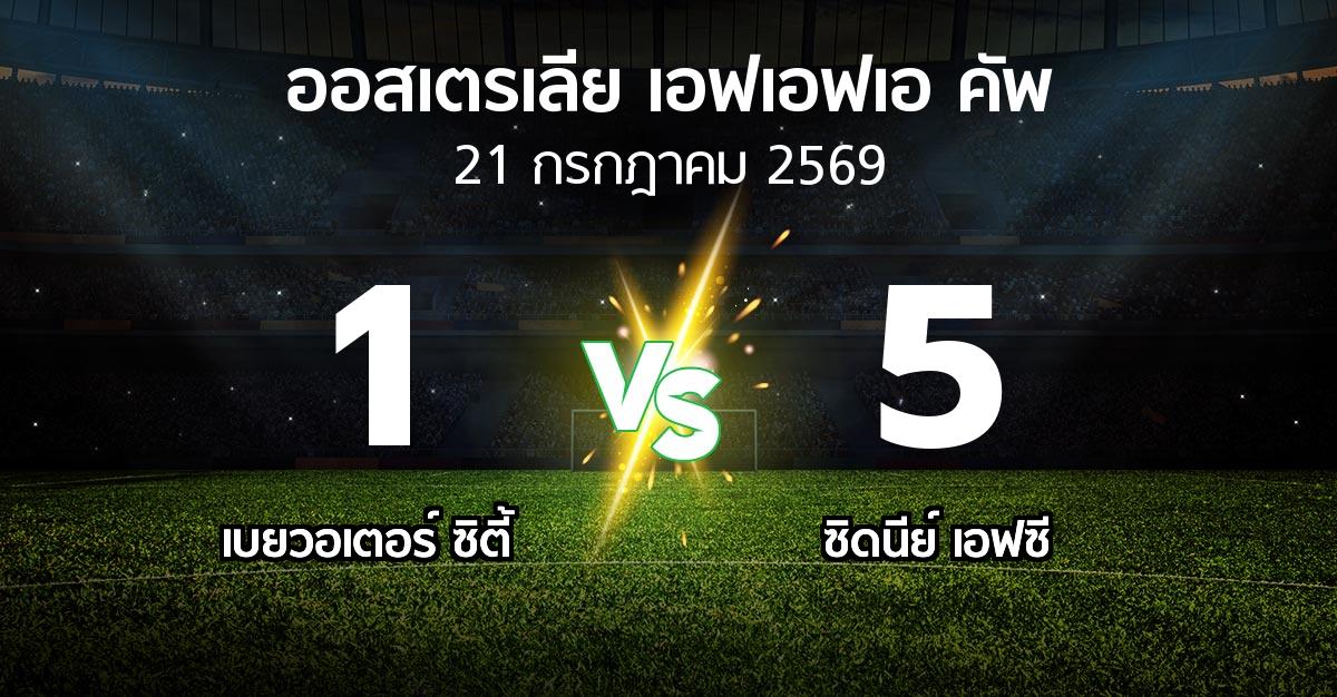 ผลบอล : เบยวอเตอร์ ซิตี้ vs ซิดนีย์ เอฟซี (ออสเตรเลีย-เอฟเอฟเอ-คัพ 2026)