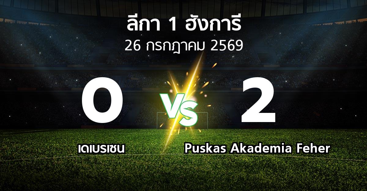 ผลบอล : เดเบรเซน vs Puskas Akademia Feher (ลีกา-1-ฮังการี 2026-2027)