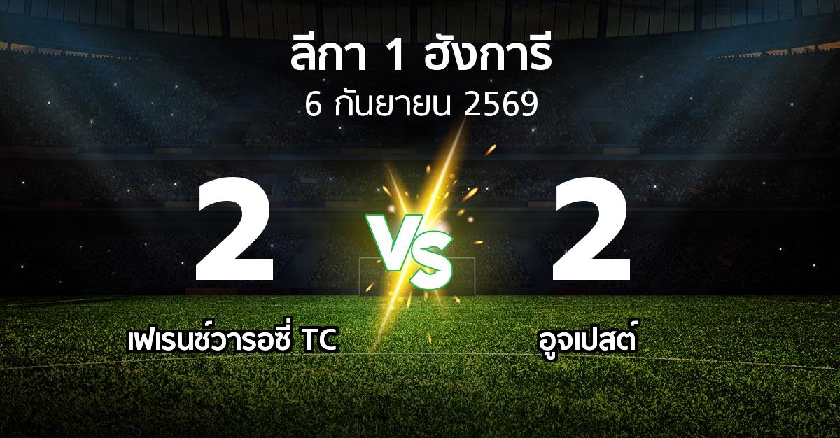 ผลบอล : เฟเรนซ์วารอซี่ TC vs อูจเปสต์ (ลีกา-1-ฮังการี 2026-2027)