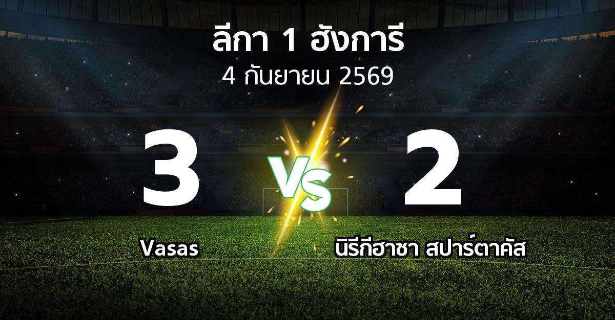 ผลบอล : Vasas vs นิรีกีฮาซา สปาร์ตาคัส (ลีกา-1-ฮังการี 2026-2027)