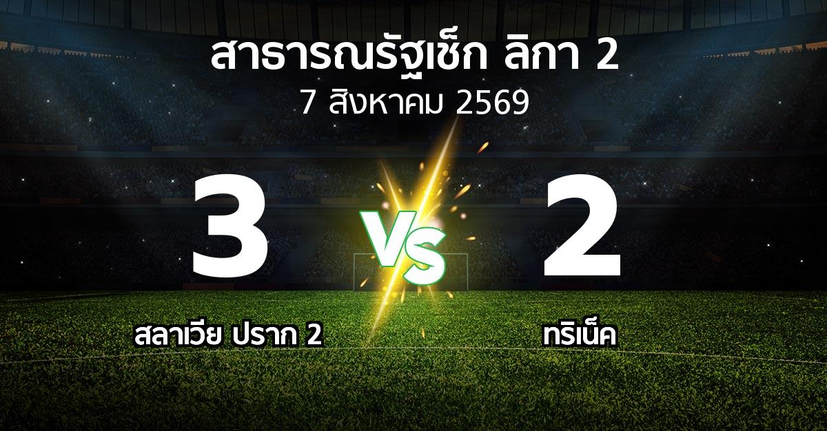 ผลบอล : สลาเวีย ปราก 2 vs ทริเน็ค (สาธารณรัฐเช็ก-ลิกา-2 2026-2027)
