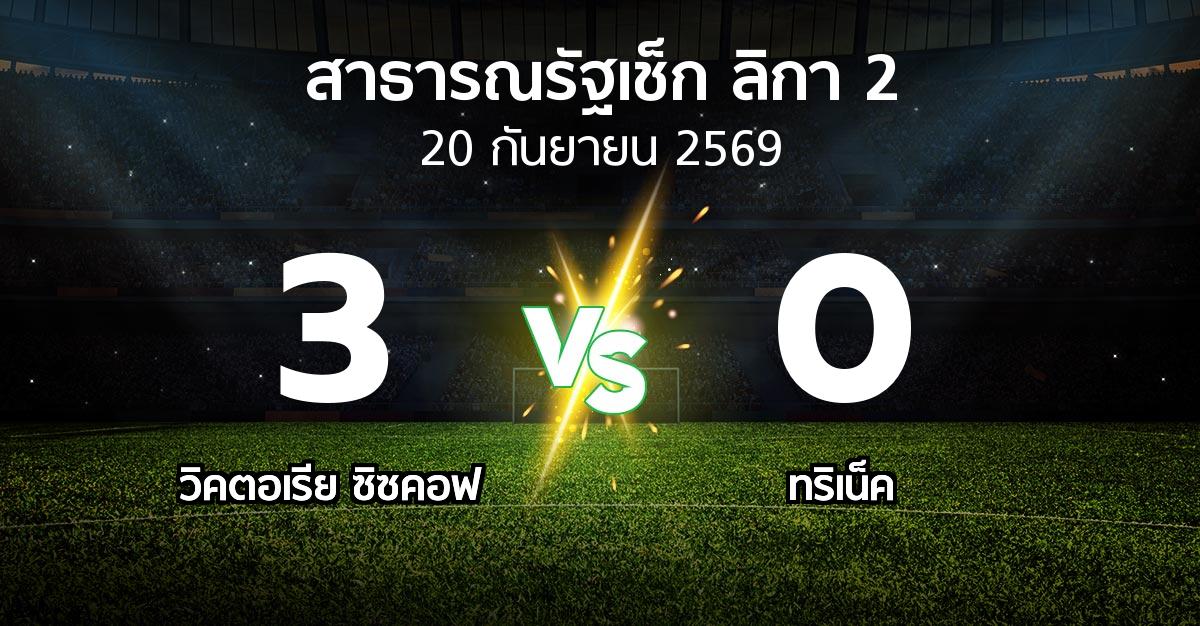 ผลบอล : วิคตอเรีย ซิซคอฟ vs ทริเน็ค (สาธารณรัฐเช็ก-ลิกา-2 2026-2027)