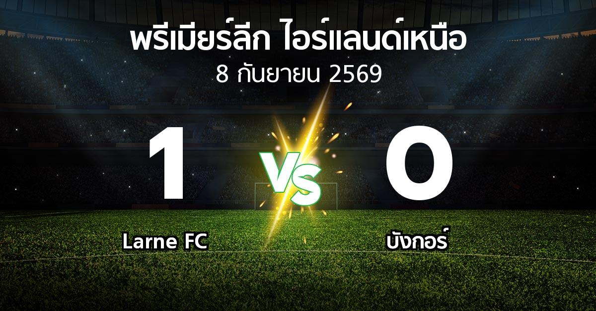 ผลบอล : Larne FC vs บังกอร์ (พรีเมียร์ลีก-ไอร์แลนด์เหนือ 2026-2027)