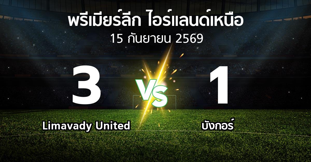 ผลบอล : Limavady United vs บังกอร์ (พรีเมียร์ลีก-ไอร์แลนด์เหนือ 2026-2027)