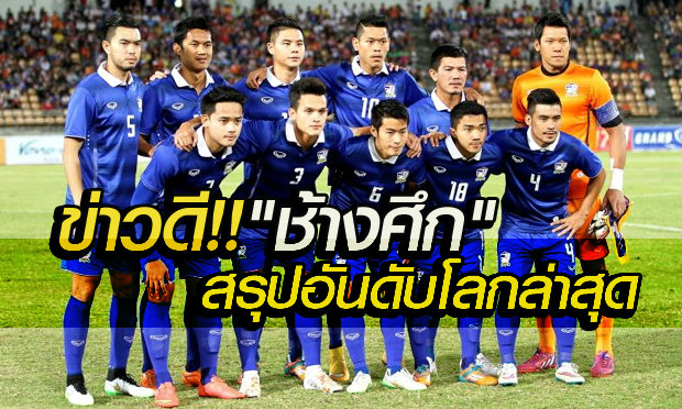 ไทยเฮ! พุ่งขึ้น2อันดับโลก-เวลส์แซงอังกฤษครั้งแรก