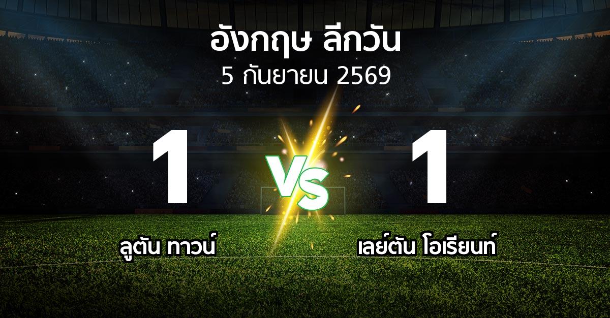 ผลบอล : ลูตัน ทาวน์ vs เลย์ตัน โอเรียนท์ (ลีกวัน-อังกฤษ 2026-2027)