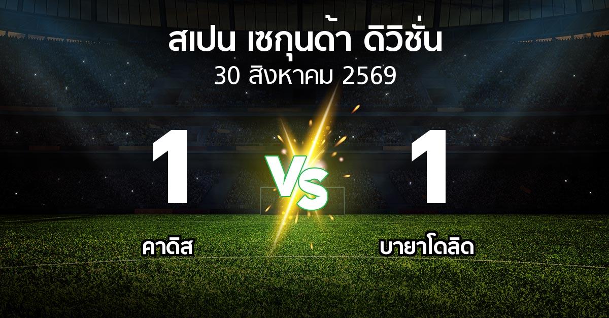 ผลบอล : คาดิส vs เรอัล บายาโดลิด (สเปน-เซกุนด้า-ดิวิชั่น 2026-2027)