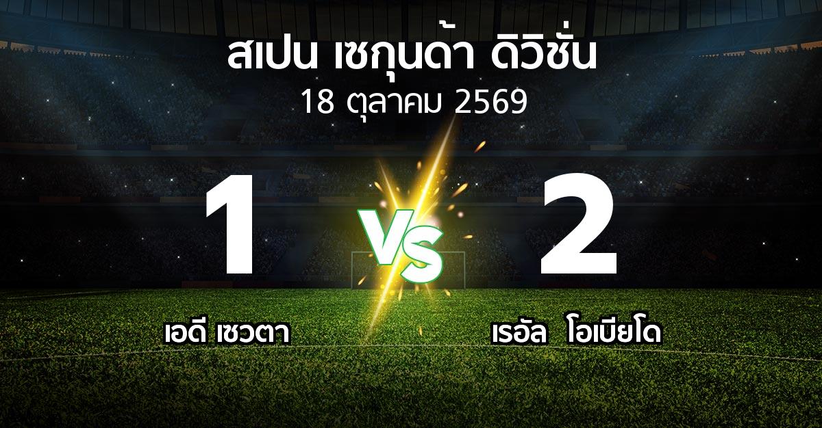 ผลบอล : เอดี เซวตา vs เรอัล  โอเบียโด (สเปน-เซกุนด้า-ดิวิชั่น 2026-2027)
