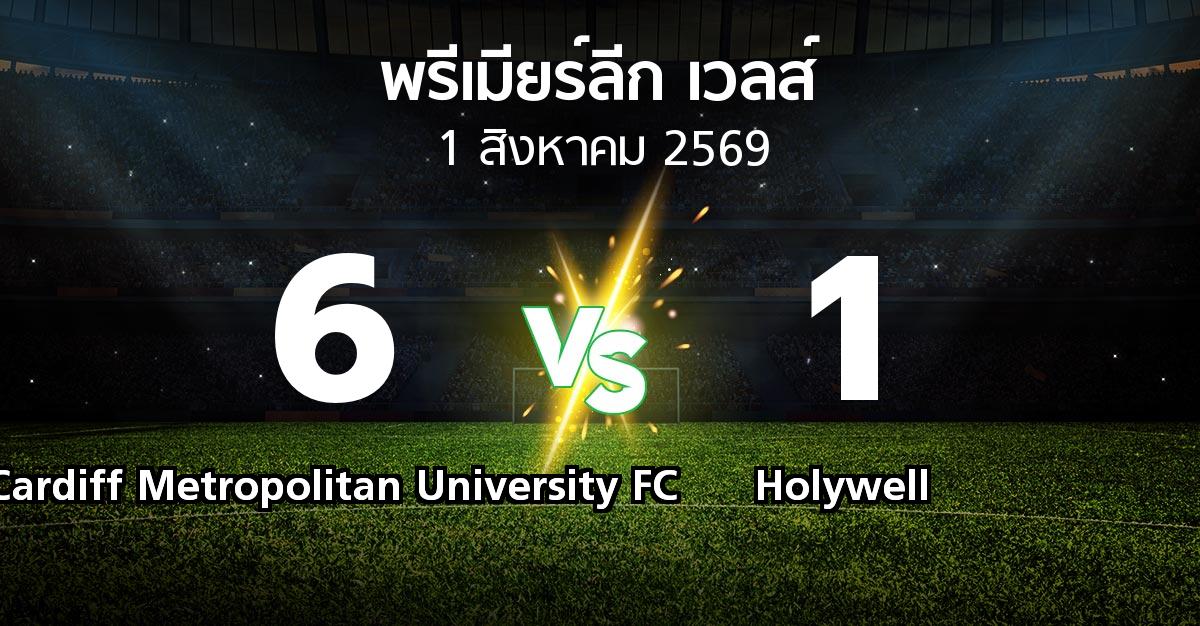 ผลบอล : Cardiff Metropolitan University FC vs Holywell (พรีเมียร์ลีก-เวลส์ 2026-2027)