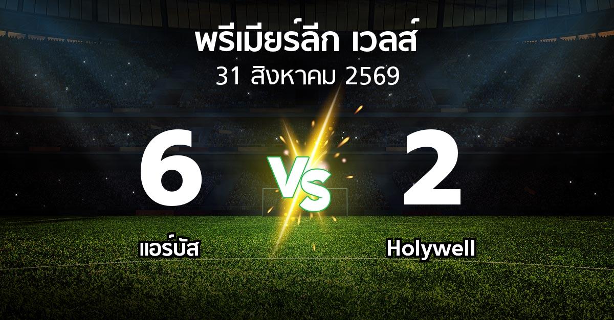 ผลบอล : แอร์บัส vs Holywell (พรีเมียร์ลีก-เวลส์ 2026-2027)