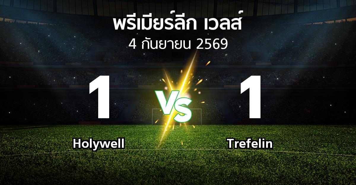 ผลบอล : Holywell vs Trefelin (พรีเมียร์ลีก-เวลส์ 2026-2027)