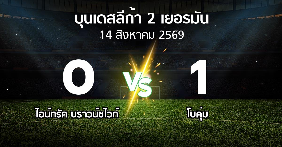 ผลบอล : บราวน์ชไวก์ vs โบคุ่ม (บุนเดสลีก้า-2-เยอรมัน 2026-2027)