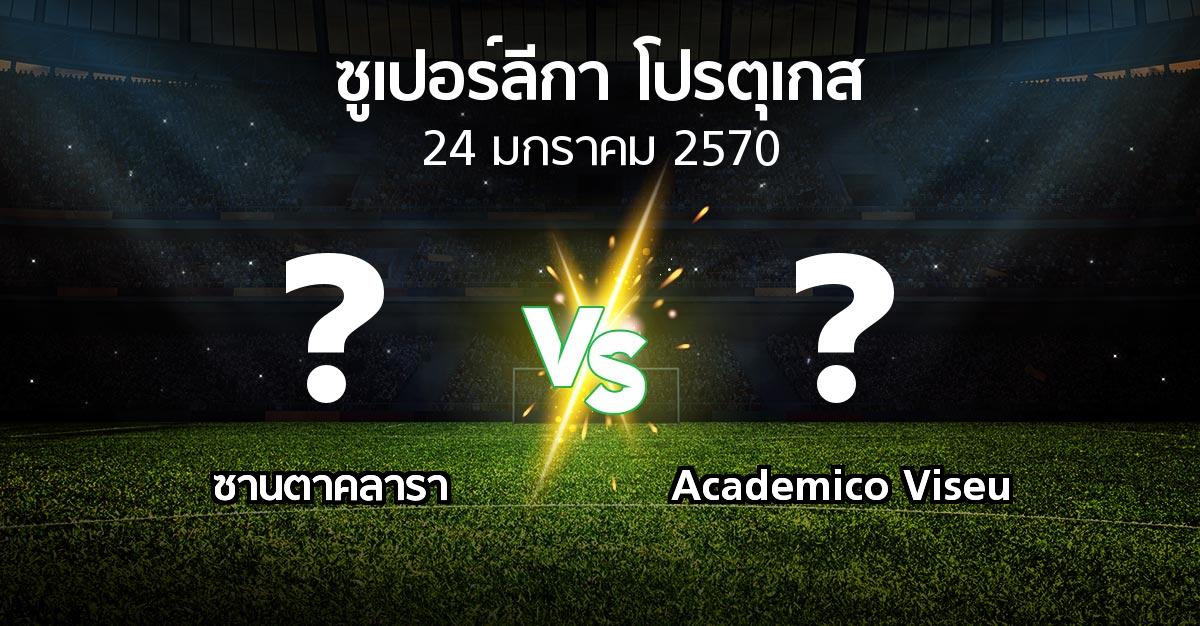 โปรแกรมบอล : ซานตาคลารา vs Academico Viseu (ซูเปอร์ลีกา-โปรตุเกส 2026-2027)