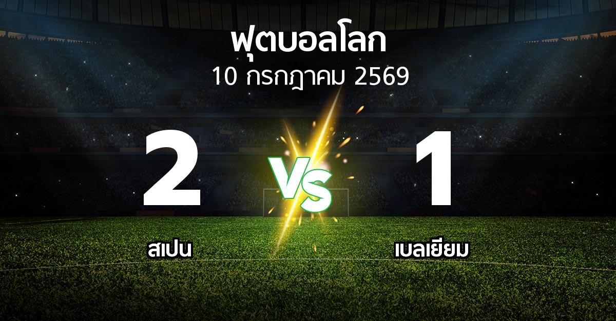 ผลบอล : สเปน vs เบลเยียม (ฟุตบอลโลก 2026)