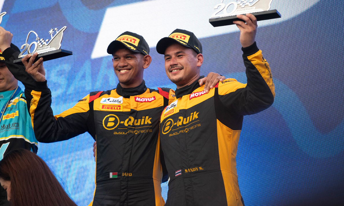 "แซนดี้" ฝ่ามรสุม ซิวโพเดียมบางแสน กรังปรีซ์ 2569