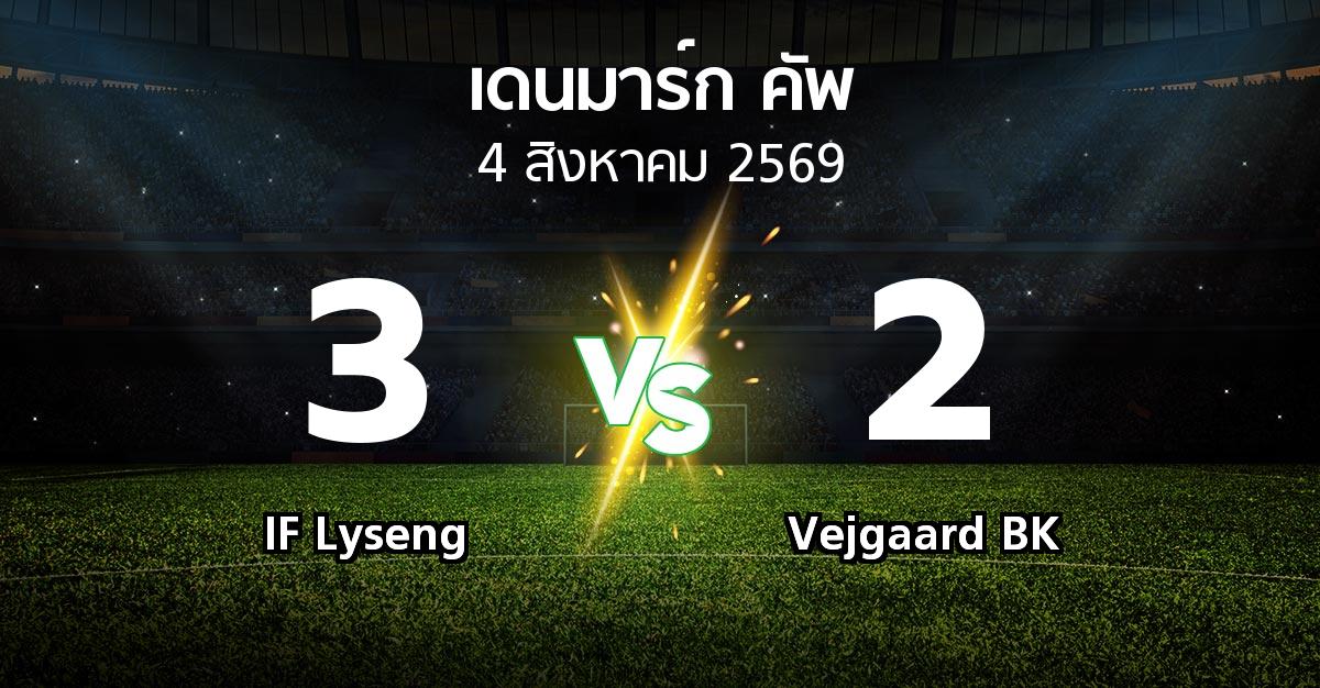 ผลบอล : IF Lyseng vs Vejgaard BK (เดนมาร์ก-คัพ 2026-2027)