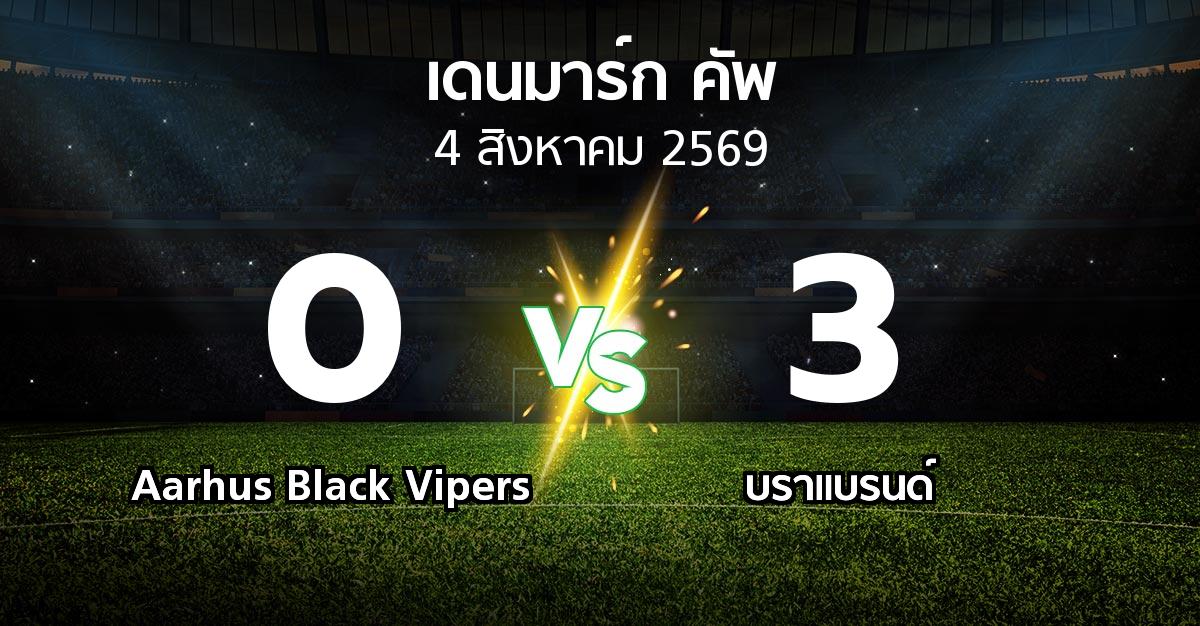 ผลบอล : Aarhus Black Vipers vs บราแบรนด์ (เดนมาร์ก-คัพ 2026-2027)