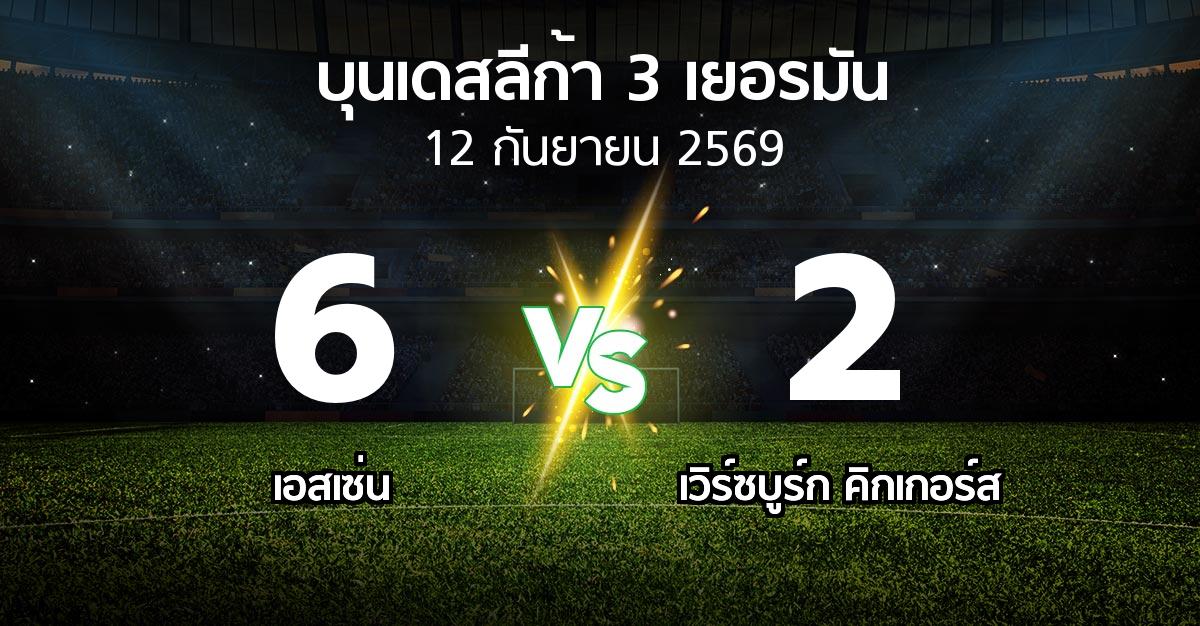ผลบอล : เอสเซ่น vs เวิร์ซบูร์ก คิกเกอร์ส (บุนเดสลีก้า-3-เยอรมัน 2026-2027)