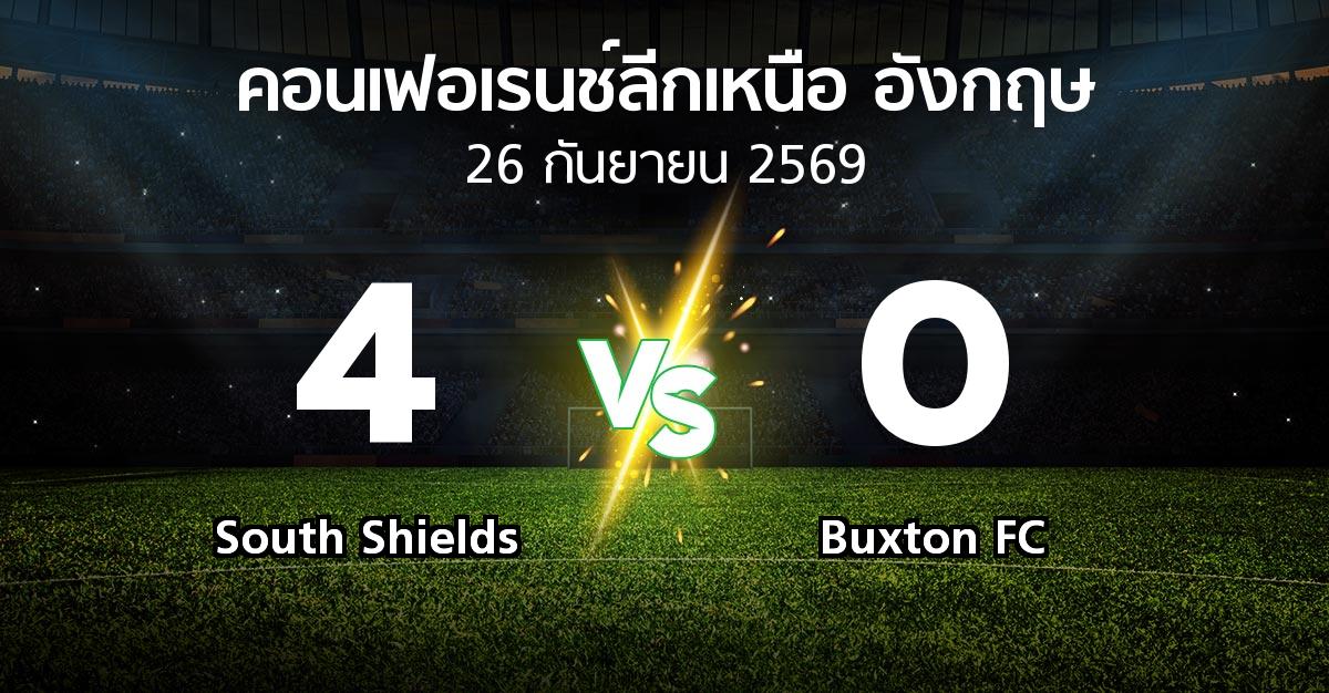 ผลบอล : South Shields vs Buxton FC (คอนเฟอเรนช์ลีกเหนืออังกฤษ 2026-2027)